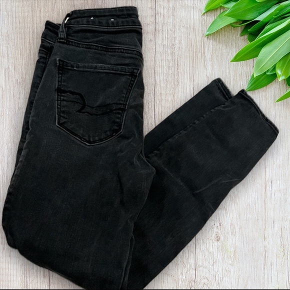 American Eagle | black jeggings - Picture 3 of 4